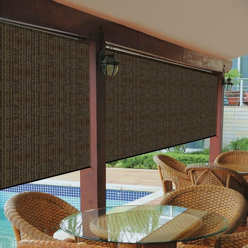 EMERIT 90% Shade Cloth Sun Shade Fabric Privacy Screen Shade Cover for Patio Garden Pergola Shade Cover Canopy with Gromments (Mocha, 10X10 FT) - Image 2